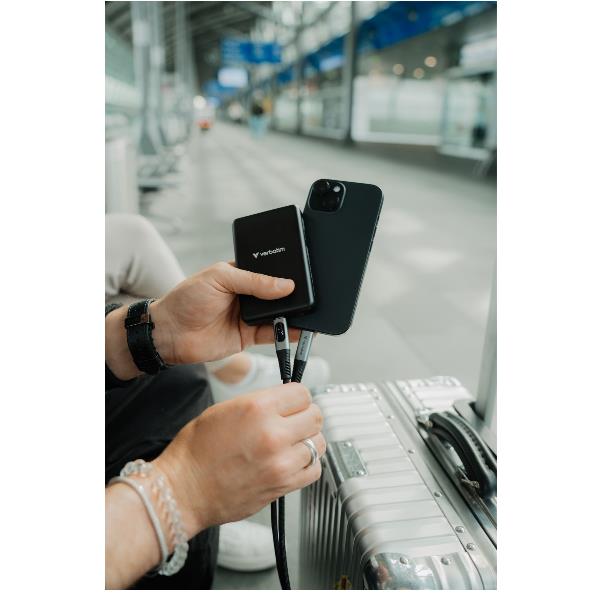 Power Bank Verbatim 10000mAh Magnetico Black - immagine 2
