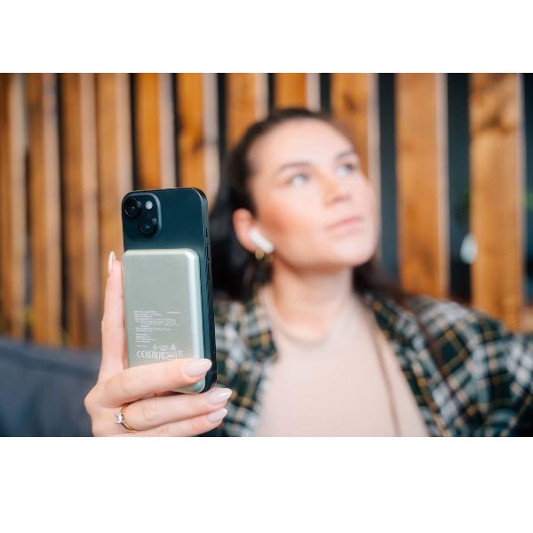 Power Bank Verbatim 5000mAh Magnetico Green - immagine 5