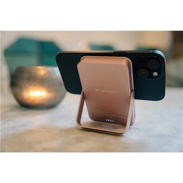 Power Bank Verbatim Magnetico 10000 mAh con Supporto - immagine 5