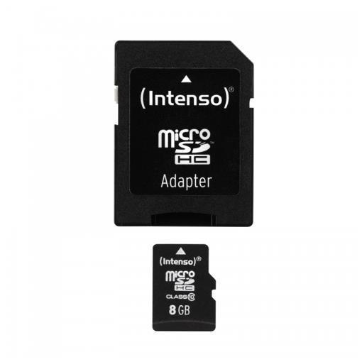 Memory Card Micro SD Intenso 8GB Classe 10 20MB/s - immagine 2