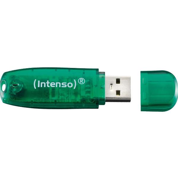 Chiavetta USB Intenso Rainbow Line 8GB Verde USB 2.0 - immagine 2
