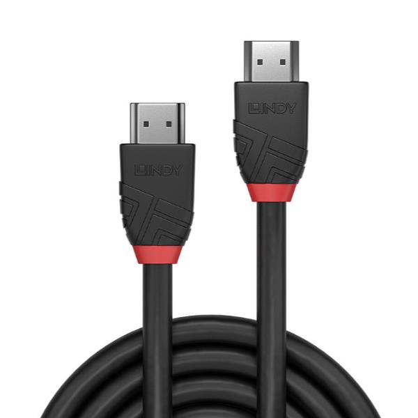 Cavo HDMI 2.0 Lindy Black Line 8K 60Hz 1 metro - immagine 2