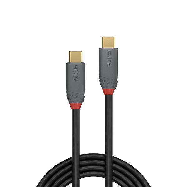 Cavo USB-C Lindy Anthra Line 1m USB 3.2 20Gbps 5A PD - SKU: 36901-LND - Immagine 2