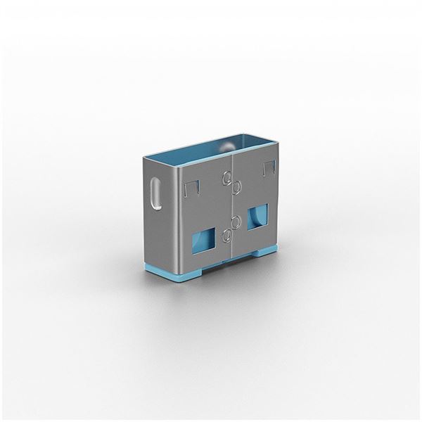 Cavo di Sicurezza Lindy Serrature Addizionali USB Blu per Portatili - immagine 2