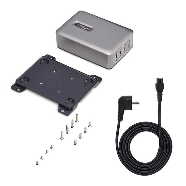 Caricatore USB-C Startech 4 Porte 240W PD 3.1 con Montaggio a Parete - immagine 7
