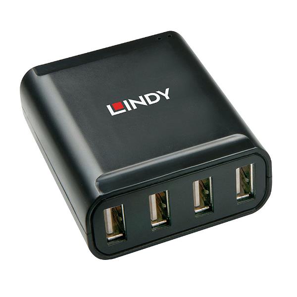 Extender USB 2.0 Lindy 4 Porte Nero - immagine 2