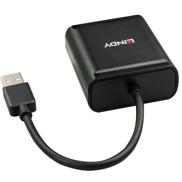 Extender USB 2.0 Lindy 4 Porte Nero - immagine 3