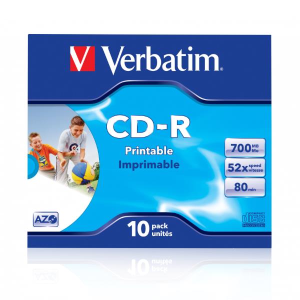 CD-R Verbatim 43325 700MB 10 Pezzi Jewel Case - immagine 4