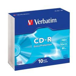 CD-R Verbatim 43415 700MB 10 Pezzi Slim Case - immagine 2