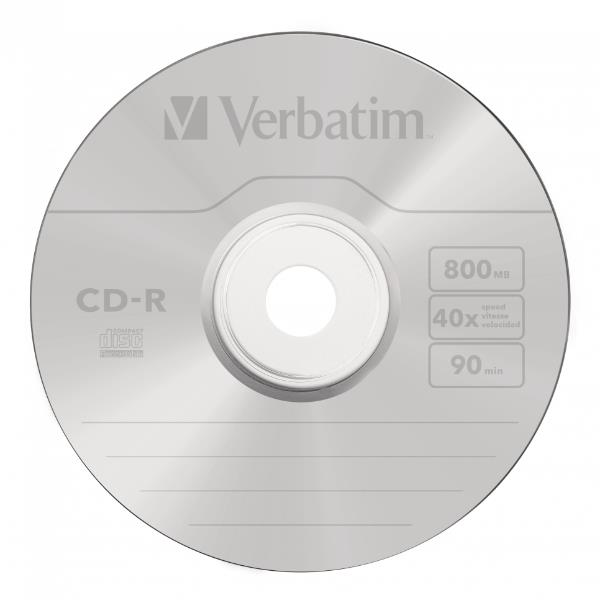 CD-R Verbatim 43428/10 da 800MB Jewel Case 10 Pezzi - immagine 2