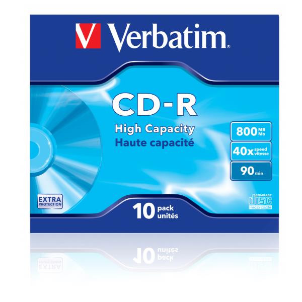 CD-R Verbatim 43428/10 da 800MB Jewel Case 10 Pezzi - immagine 5