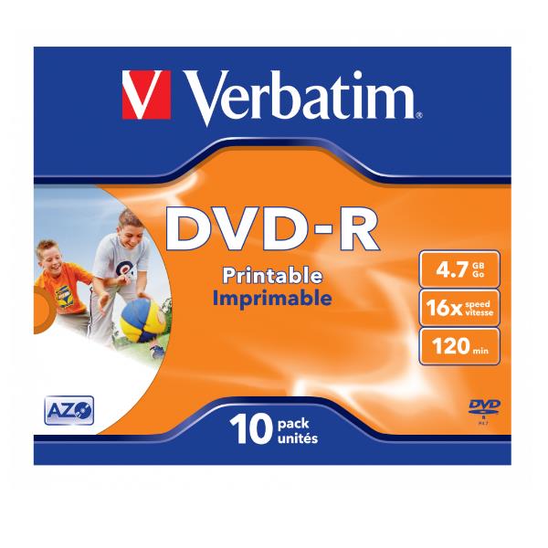 DVD Verbatim 43521/10 4.7GB 10 Pezzi - immagine 2