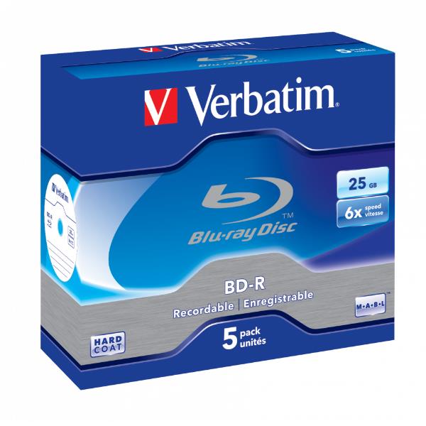 Supporti di Registrazione Blu-ray Verbatim BD-R 25GB 5 Pezzi - immagine 2