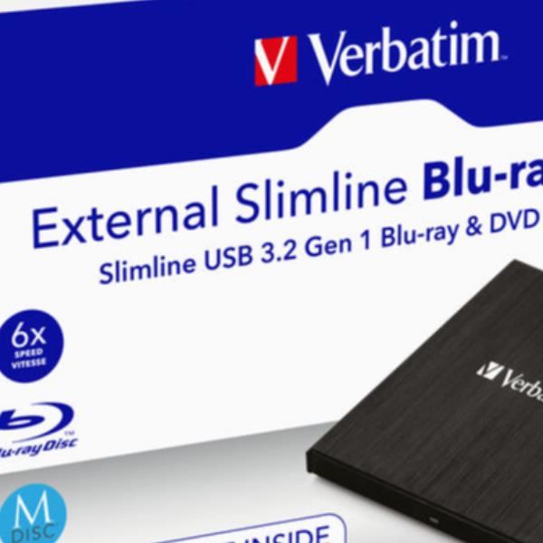 Masterizzatore Blu Ray Esterno Verbatim SlimLine USB 3.2 - immagine 4