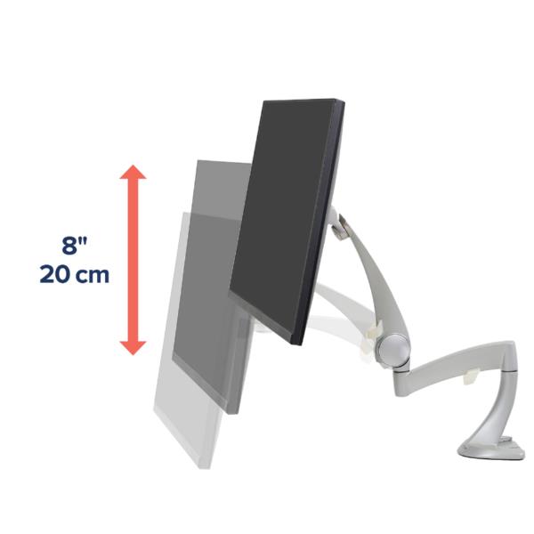 Staffa Monitor Ergotron Neo-Flex Braccio Regolabile per Scrivania fino a 24" - immagine 2