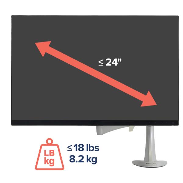 Staffa Monitor Ergotron Neo-Flex Braccio Regolabile per Scrivania fino a 24" - immagine 11
