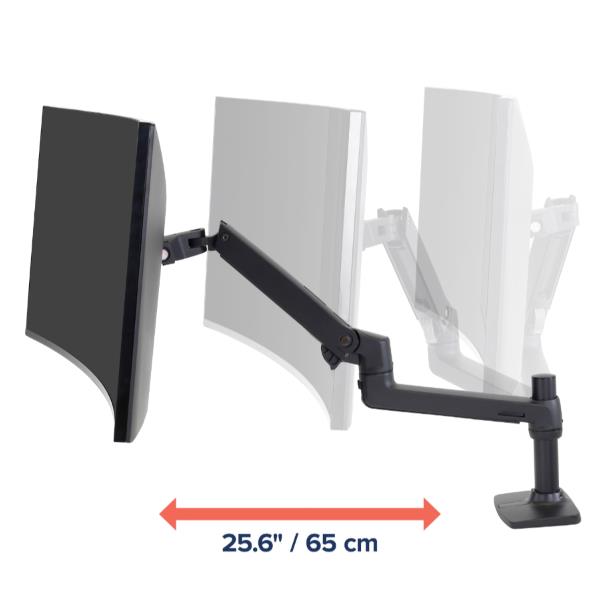 Staffa Monitor Ergotron LX da Tavolo per Schermi fino a 34" 11.3kg - immagine 4