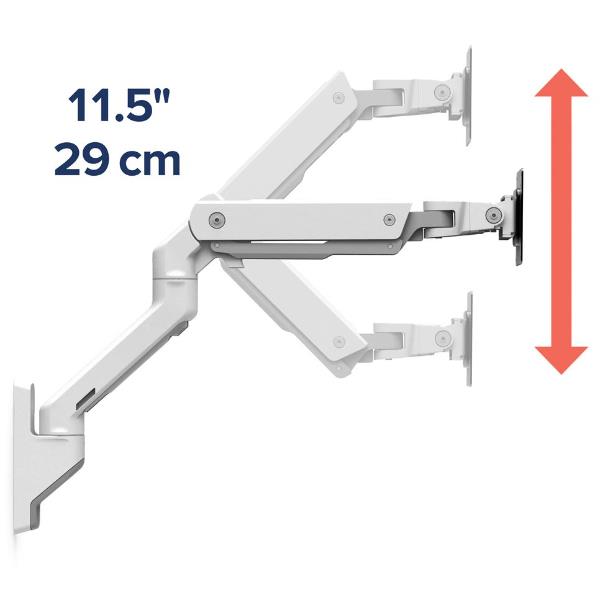 Staffa Monitor Ergotron HX a Parete Bianco fino a 49 19kg - SKU: 45-478-216 - Immagine 6