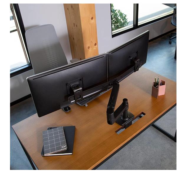 Staffa Doppio Monitor Ergotron LX Dual Direct da Scrivania 25" 10kg - immagine 3