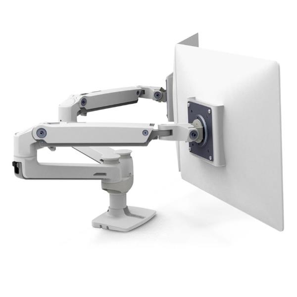Staffa Doppio Monitor Ergotron LX Bianco per Scrivania fino a 27" - immagine 7