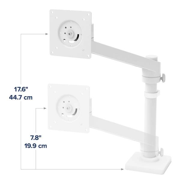 Staffa Monitor Ergotron NX Bianco per Schermi fino a 34" 8kg - immagine 6