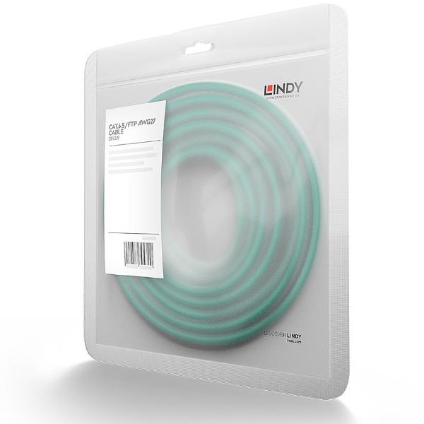 Cavo Rete Cat.6 Lindy S/FTP 1.5m Verde - immagine 2