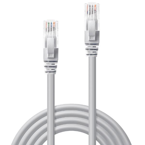 Cavo Rete Cat.6 Lindy U/UTP Grigio 0.3m Patch - immagine 3