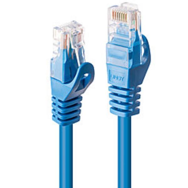 Cavo di Rete Lindy Cat.6 UTP Blu 0.5 Metri RJ45 - immagine 2