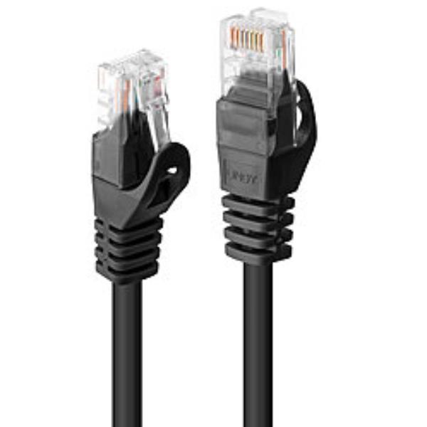 Cavo di Rete Lindy Cat.6 U/UTP 0.3m Nero - immagine 2