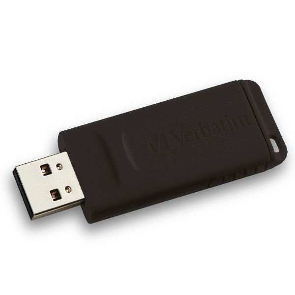 Chiavetta USB Verbatim Slider 128GB USB 2.0 Nero - immagine 3