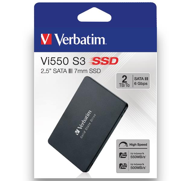 SSD Interno Verbatim Vi550 2TB SATA III 2.5" - immagine 3