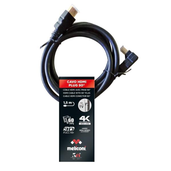 Cavo HDMI 1.4 Meliconi 1.5 metri High Speed - immagine 3