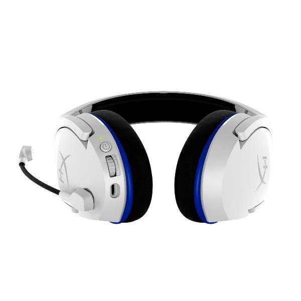 Cuffie Gaming Wireless HP HyperX Cloud Stinger Core Bianco-Blu PS5 PS4 Noise Canceling - immagine 5