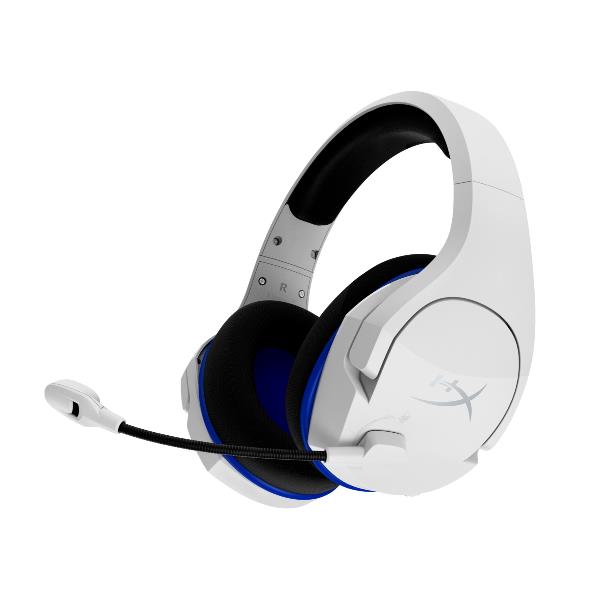 Cuffie Gaming Wireless HP HyperX Cloud Stinger Core Bianco-Blu PS5 PS4 Noise Canceling - immagine 7