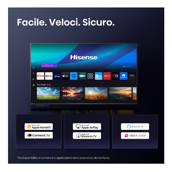 TV Hisense 50A69Q 4K UHD Smart VIDAA 50" - immagine 4