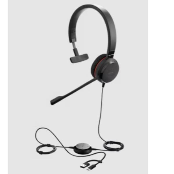 Cuffie Professionali Jabra Evolve 30 II UC Mono USB-C/A Noise Canceling - immagine 3