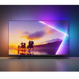 TV Philips 55" UHD QLED 4K Smart Ambilight Titan OS