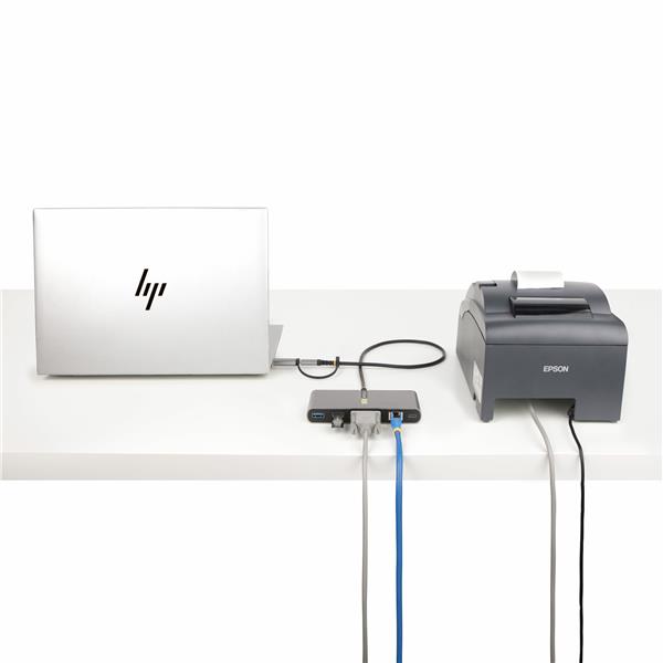 Hub USB Startech 2 Porte USB-A Gigabit Ethernet Seriale RS232 - immagine 3