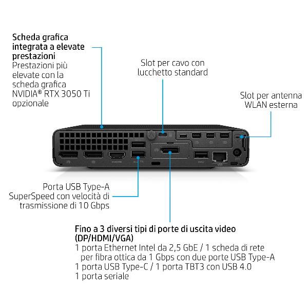 Mini PC HP Elite 800 G9 i7-14700 16GB 512GB SSD Win11 Pro - immagine 4