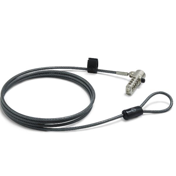 Cavo di Sicurezza HP Essential per Notebook a Combinazione 183 cm Nero - SKU: 63B31AA - Immagine 2
