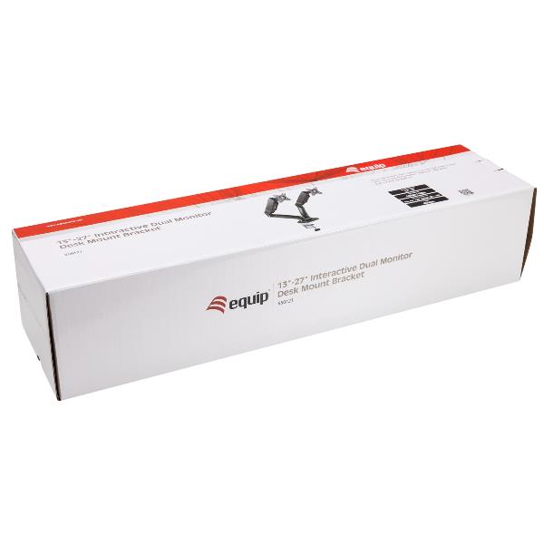 Staffa Doppio Monitor Equip 17"-32" Pan & Tilt da Scrivania - immagine 7