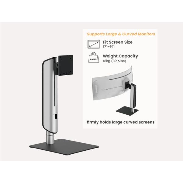 Staffa Monitor Equip 17"-49" da Scrivania Pan&Tilt per Schermi fino a 18kg - immagine 6