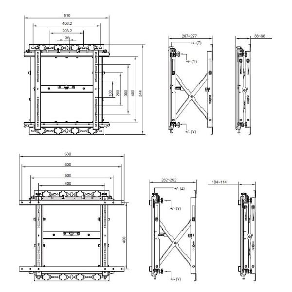 Staffa TV Parete Equip 19-70 Push-In-Pop-Out per Schermi fino a 50kg - SKU: 650325C - Immagine 6
