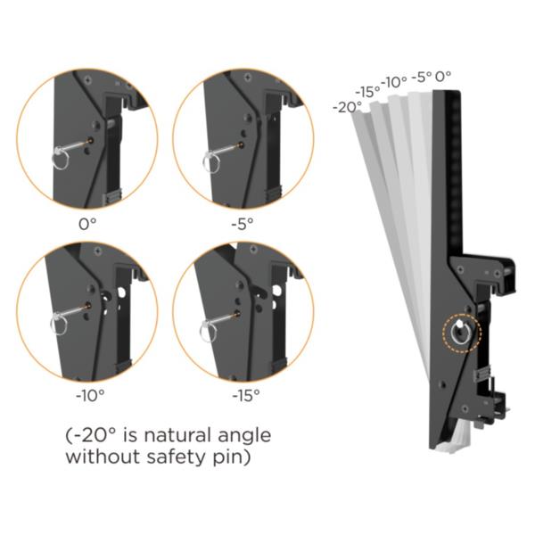 Staffa Doppia TV da Soffitto Equip 45"-55" 50kg - immagine 2