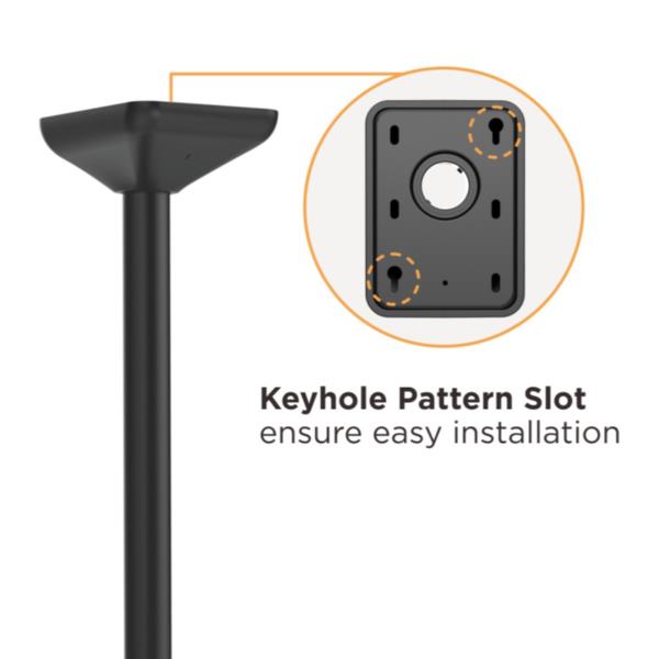 Staffa Doppia TV da Soffitto Equip 45"-55" 50kg - immagine 7