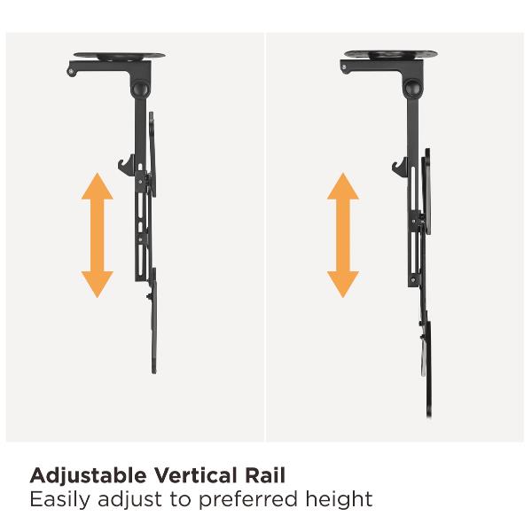 Staffa TV Equip 23"-55" Pan & Tilt da Soffitto per Monitor - immagine 7