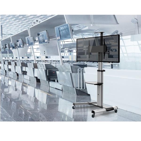 Staffa TV Equip Carrello Pavimento 37"-70" Rotazione 90° 50kg - immagine 2