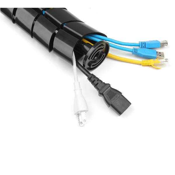 Canaline Equip Doppio Canale per Scrivania 63x126x730 mm Nero - immagine 4