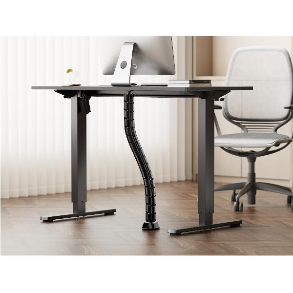 Canaline Equip Doppio Canale per Scrivania 63x126x730 mm Nero - immagine 5