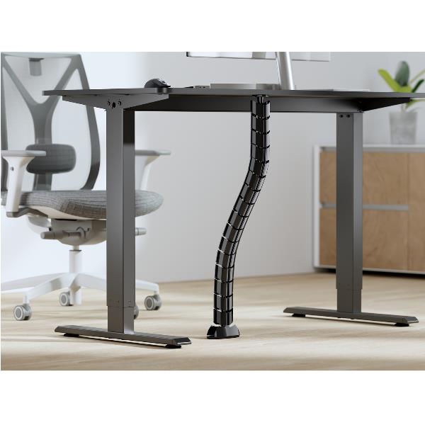 Canaline Equip Doppio Canale per Scrivania 63x126x730 mm Nero - immagine 6